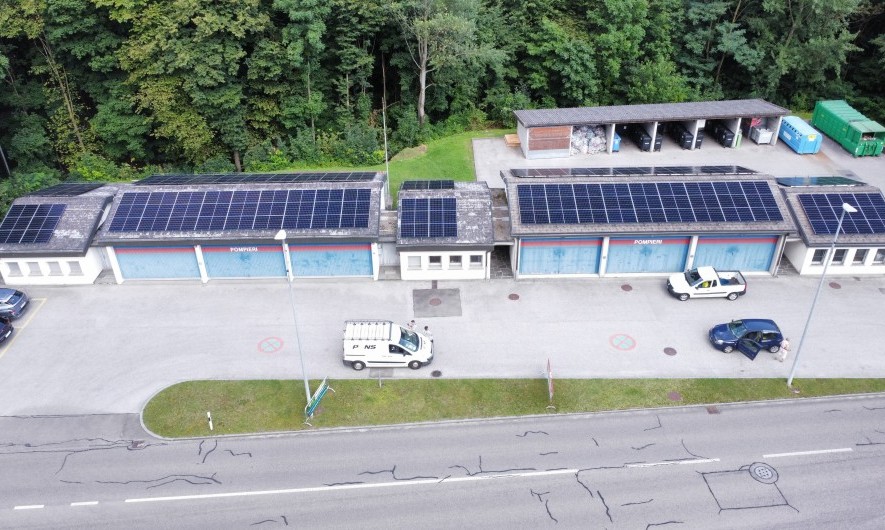 Die neue Photovoltaikanlage der Gemeinde Cevio © Pons Energia Solare
