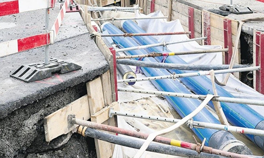 Nuove condotte per la rete See-Energie-Netz nel quartiere di Tribschen. Fonte: Città di Lucerna